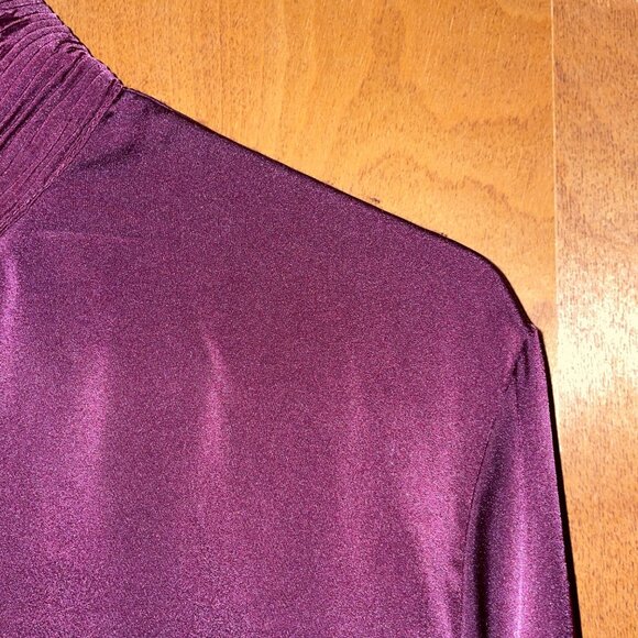 Pendleton Womens Plum Long Sleeve Blouse Size 12 - Picture 2 of 6